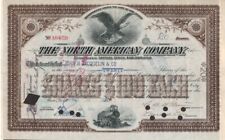 The North American Company - Original Stock Certificate -1896 - A8459 picture
