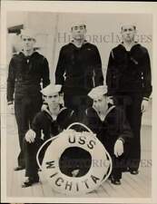 1940 Press Photo United States Navy's Five Horton Brothers On Cruiser 