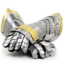 Medieval Warrior Steel Gothic Knight Style Warrior Functional Gloves & Gauntlets picture