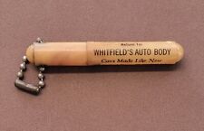 WHITFIELDS AUTO BODY JOHNSTOWN PENNSYLVANIA KEYCHAIN CELLULOID VINTAGE RARE FIND picture