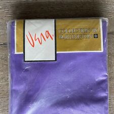 Vtg NEW Vera Purple Pillowcases Set of 2 Neumann Cotton Blend 1970s Solid picture