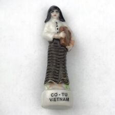 Minh Long Porcelain Figurine Vietnam Co-Tu Miniature Small Vintage picture