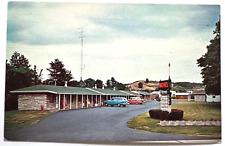 Vintage Postcard Motel Reno in Marietta, Ohio 1950's Cars Unposted B1 picture