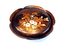 Vintage Otagiri OMC Japan Ornate Lacquerware Lidded Dish picture