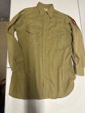 BSA vintage uniform shirt long sleeve olive green picture