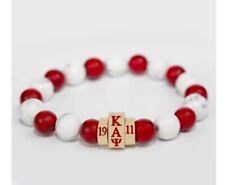 Kappa Alpha Psi Natural Stone Beaded Bracelet picture