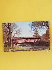 Postcard Henry Covered Bridge Bennington Vermont #246 picture