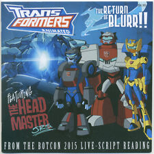 TRANSFORMERS ANIMATED: THE RETURN OF BLURR; 2016 Botcon Book picture