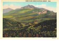 Green Mountains VT Camel's Hump Unused Linen 1950s  picture