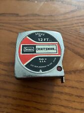 Vintage Sears Craftsman  12' Metal Locking Tape Measure 39223 Made in USA Used picture