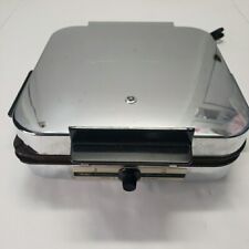 VTG Chrome Sears Kenmore Electric Automatic Grill Griddle Waffle Maker Non-Stick picture