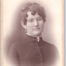 c1870s Cute Young Lady Portrait Victorian CdV Photo Card Unidentified H12 picture