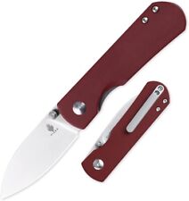 KIZER 3525S1 YORKIE FOLDING KNIFE BOHLER M390 STAINLESS STEEL RED MICARTA HANDLE picture
