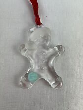 TIFFANY & CO. Christmas Crystal Gingerbread Man Ornament Paperweight RARE picture