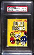 1966 Donruss Marvel Super Heroes  PSA 8 NMMT sealed wax pack old slab B89740 picture