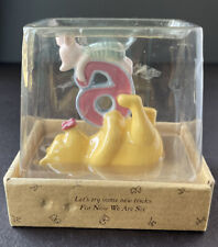 Disney Winnie The Pooh & Piglet Porcelain 6th Birthday Keepsake (Now We Are Six) picture