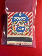 MATCHBOOK - TOPPS GUM - ONLY NATURAL FLAVORS - UNSTRUCK picture