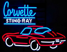 Corvettes Sports Car Auto Garage Neon Sign Light Lamp Wall Decor Bar 24x20 picture