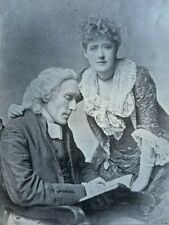 1894 Actors Henry Irving and Ellen Terry illustrated picture