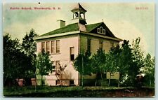 Watertown South Dakota~Public School~Wood Fence~Open Windows~Belfry~1908 ZIM  picture