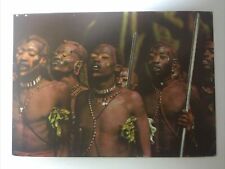 Masai Warriors Kenya Africa Vintage Postcard picture