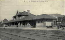 Walton New York NY O&W Railroad Train Station Depot c1910 Vintage Postcard picture