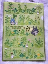Mitaka Forest Ghibli Museum My Neighbor Totoro Flower Pattern A4 Clear File picture