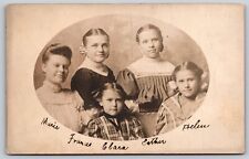 Postcard Family Identified, Mulberry Indiana 1906 RPPC E29 picture