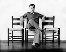 Italian designer writer scriptwriter Italo Fasan sitting chair cro- Old Photo picture