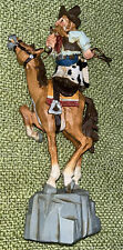 David Frykman “The Cowboy “rodeo, horse , 11 inches, statue ,western decor picture