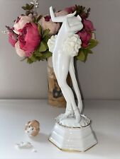 Antique Rosenthal Art Deco German Porcelain Lady Dancer Figurine Charol As Is picture