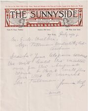 Art Nouveau Letterhead- Sunnyside Funeral Undertaking Embalmer Journal 1908 RARE picture
