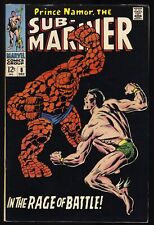 Sub-Mariner #8 VF- 7.5 Prince Namor Vs Thing Classic Cover  Marvel 1968 picture