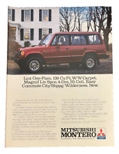 1989 Mitsubishi Montero vintage print ad - Suddenly the Obvious Choice picture