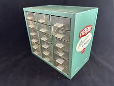 Vintage Eveready Miniature Lamps Metal Hardware Store Display Cabinet picture