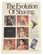 1989 Schick Slim Twin Razor System Vintage Print Ad - The Evolution of Shaving picture