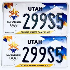 2002 United States Utah Olympic Winter Games Passenger License Plate 299S5 picture