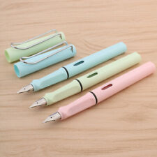 High quality Macaron colour plastic student EF Fountain Pen calligraphy ink pen picture