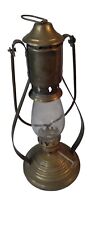 Antique Brass Hurricane Lantern Small with Chimney picture