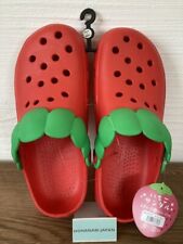 Strawberry sandals Red W size US 7-8 24-25cm L kawaii crocs replica Slippers NEW picture