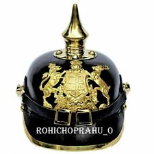 Collectible German Leather Pickelhaube Helmet Imperial Officer’s Grade Prussian picture