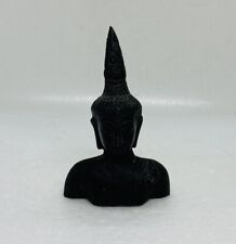 Vintage 1960s Bali Buddha Head Figurine Hollow Cast Metal 4.5” Art Decor C3 picture