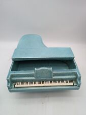 Rare Redwing Ceramic Piano Planter c 1957 Blue Fleck Glaze picture