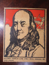 1930 Post Cereal Benjamin Franklin Famous North Americans Vg-EX picture