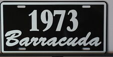 METAL LICENSE PLATE 1973 BARRACUDA PLYMOUTH FITS MOPAR SLANT SIX 318 340 360  picture