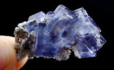 12g Natural Purple Window Fluorite Crystal  Mineral Specimen/ Yaogangxian China picture