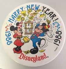Vintage Disney Mickey Minnie Mouse 1988 Happy New Year Pin 3