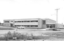 Vintage RPPC Postcard High School Ellsworth Wisconsin real photo exterior  picture