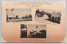 Stewart's Motor Inn Sacramento California CA 1930s Postcard Motel Multi-View picture