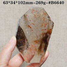 B6640-269g Rare Natural Golden Hair Rutilated Quartz Crystal Point Healing picture